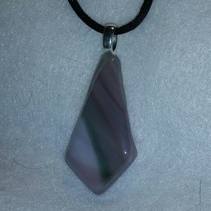 Fused glass pendant